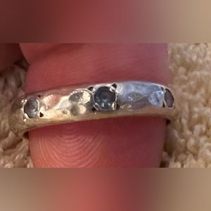 Blue Topaz Eternity Ring